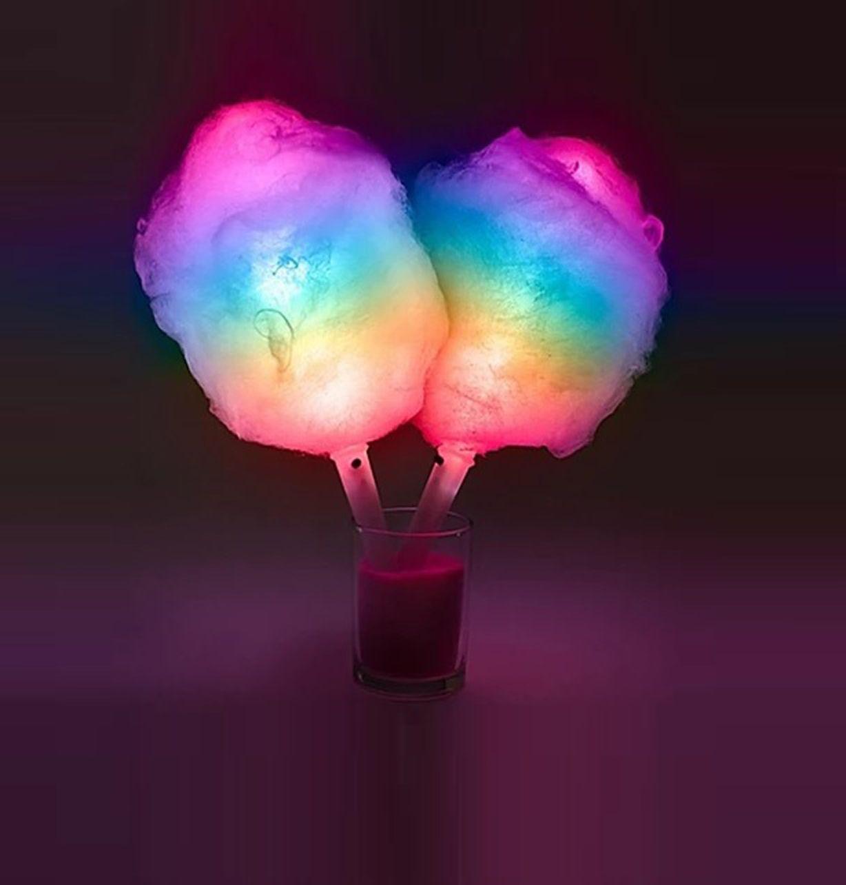 Glow fairy floss