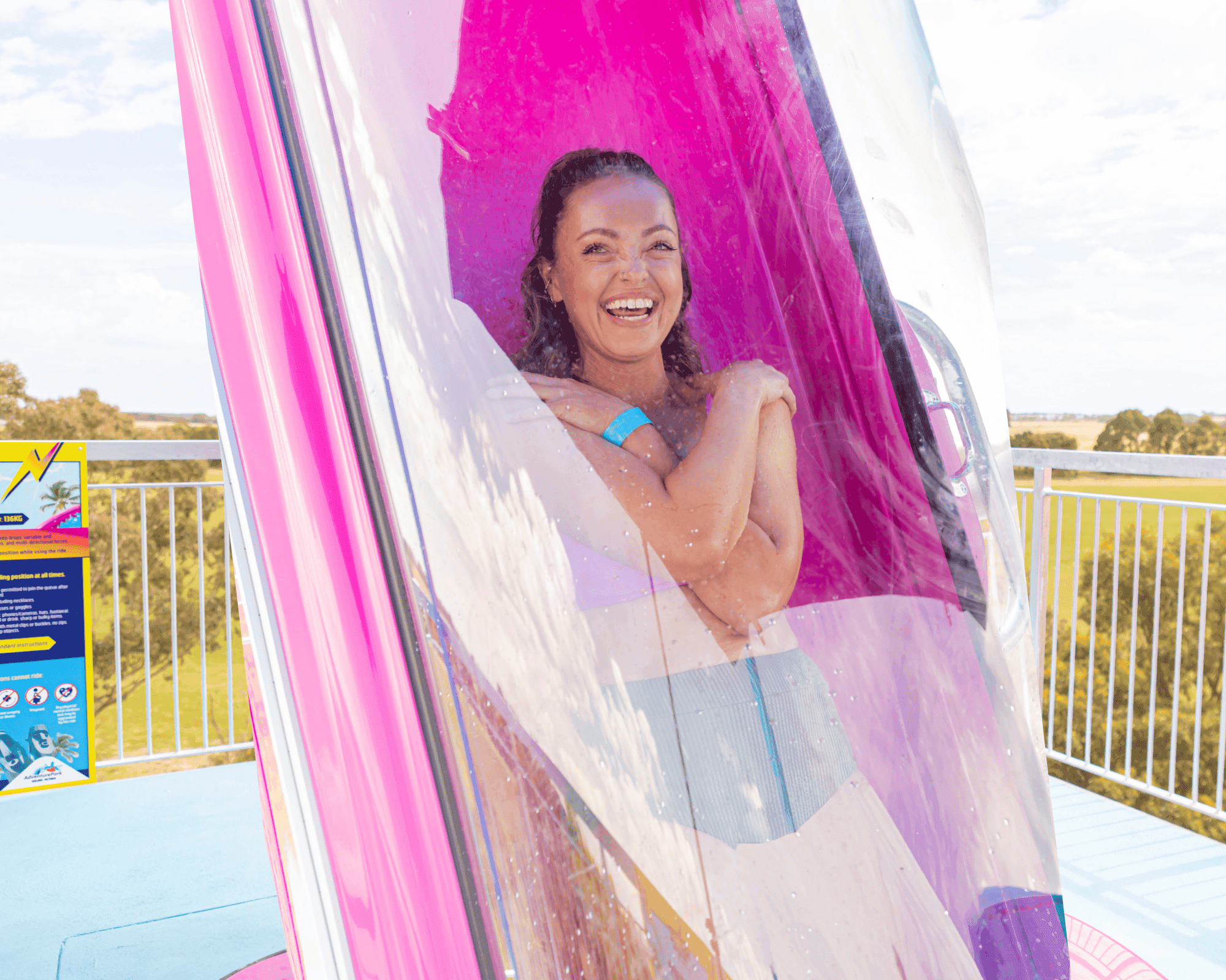 Dare to drop on Thunder Falls  background