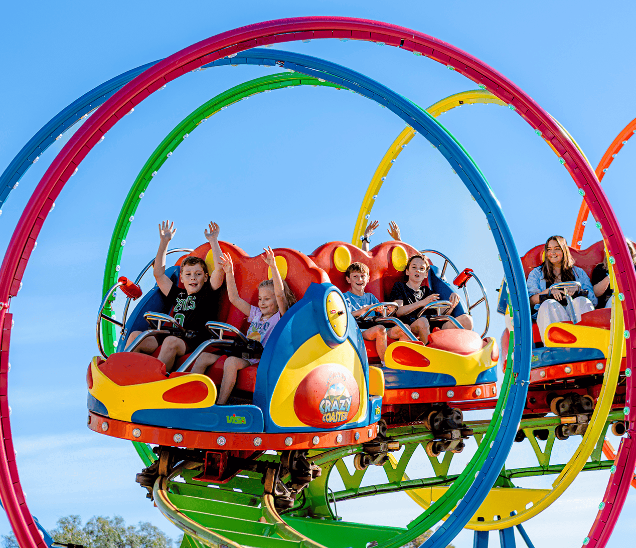 Promo Text and Image Bottom Background