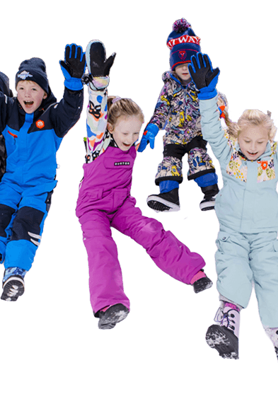 Children playing in the snow