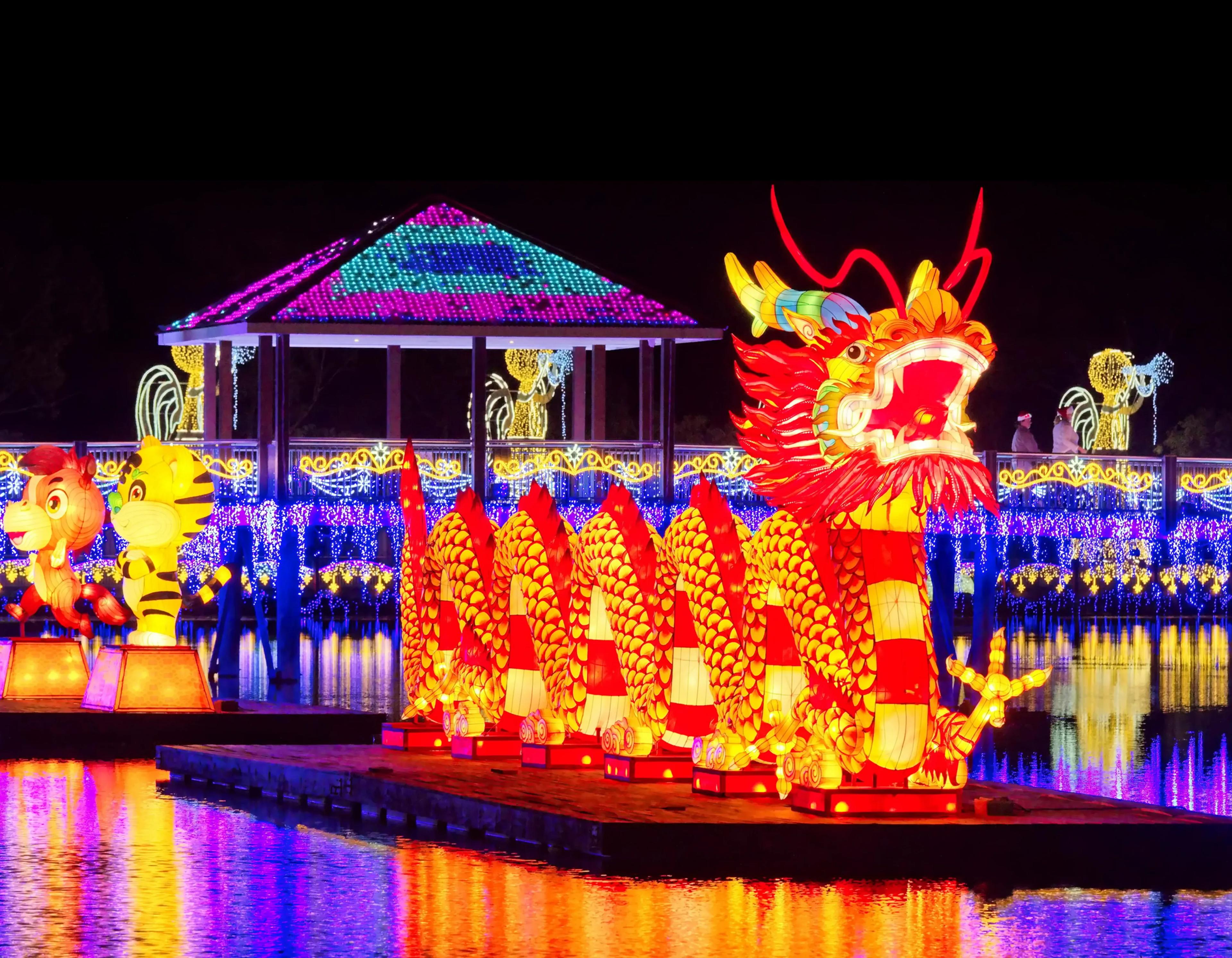 Victoria's Largest Christmas Lights Display background