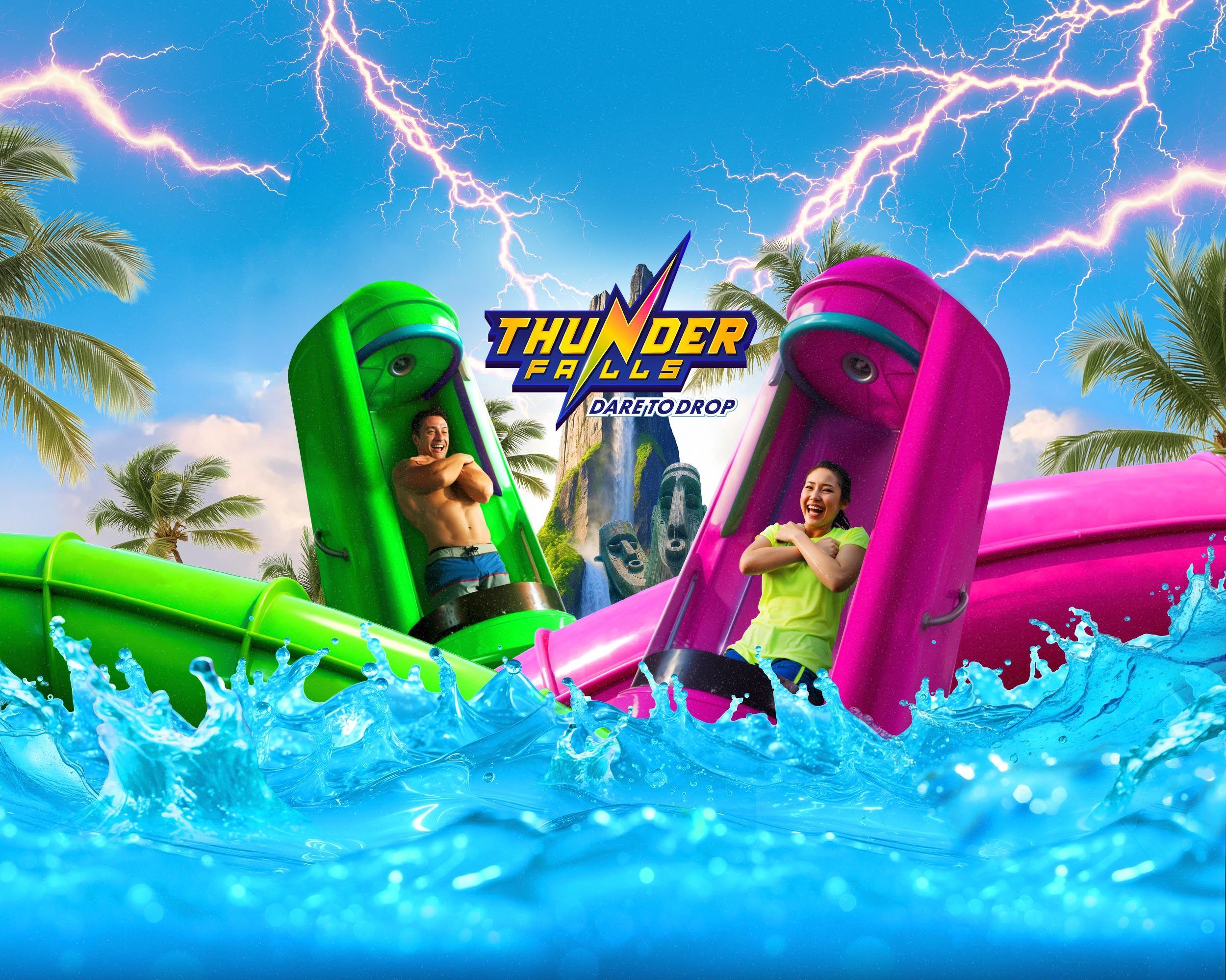 DEFY GRAVITY ON THUNDER FALLS background